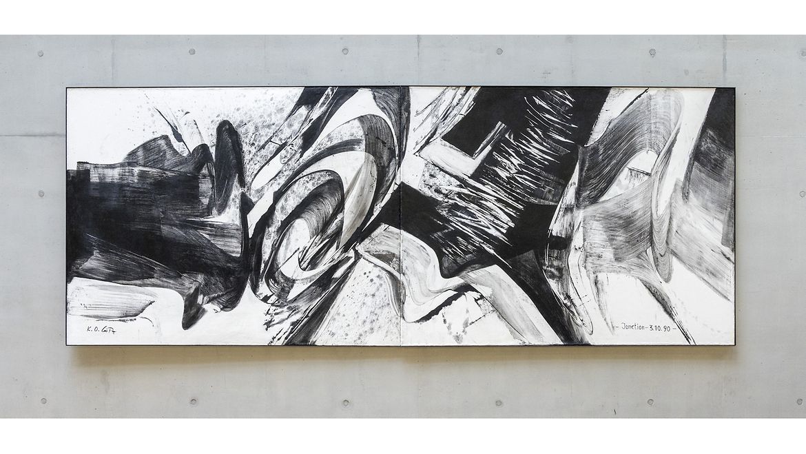 Karl Otto Götz: Jonction III Abstraktes Gemälde