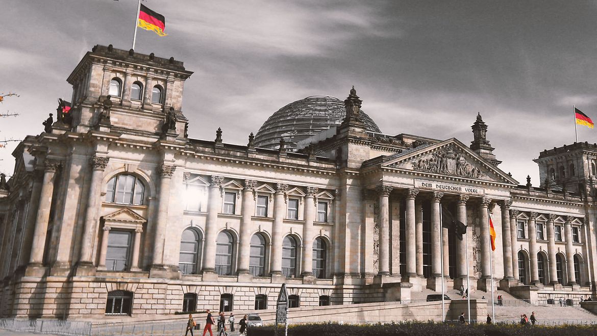 Das Reichstagsgebäude in Berlin.